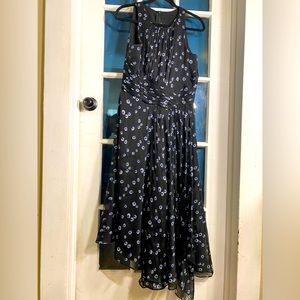 Flowing Asymmetrical Flower Dress